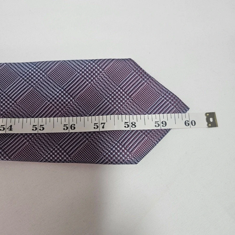 Beau Brummell Soho Men's 100% Silk‎ Plaid Necktie Hand Made